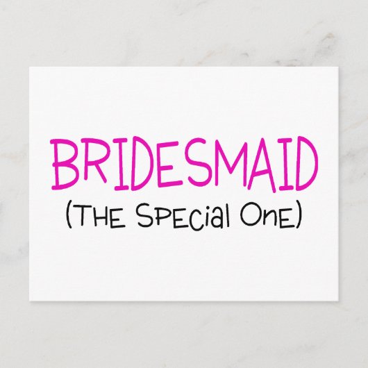 Bridesmaid Postkarte (Vorderseite)