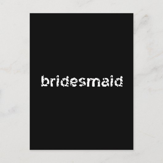 Bridesmaid Postkarte (Vorderseite)
