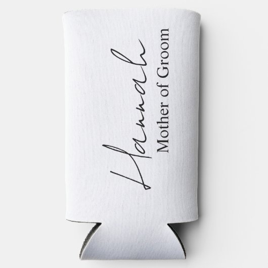 Bridesmaid Proposal Slim Can Coolers with names . Selters Dosenkühler (Vorderseite)