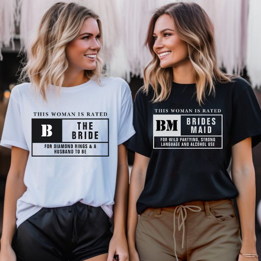 Bridesmaid Rating Junggeselinnen-Abschied T-Shirt