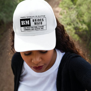 Bridesmaid Rating Junggeselinnen-Abschied Truckerkappe