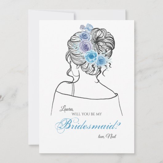 Bridesmaid Request Card Einladung (Vorderseite)