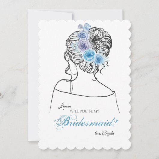 Bridesmaid Request Card Einladung (Vorderseite)