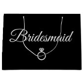 Bridesmaid Ring Große Geschenktüte (Vorderseite)