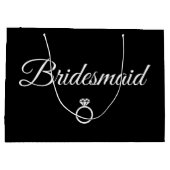 Bridesmaid Ring Große Geschenktüte (Rückseite)