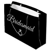 Bridesmaid Ring Große Geschenktüte (Rückseite Schrägansicht)