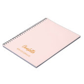 Bridesmaid-Rosa Notizblock (Linke Seite)