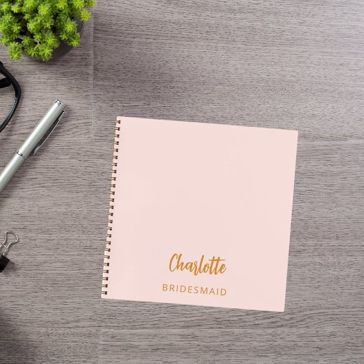 Bridesmaid-Rosa Notizblock