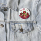 Bridesmaid Rose Bouquet Wedding Button (Beispiel)