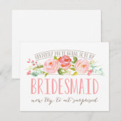 Bridesmaid Rose Garden Card Einladung (Vorne/Hinten)