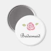 Bridesmaid-Rose Magnet (Vorderseite/Rückseite)
