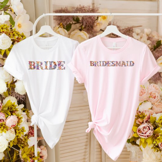 BRIDESMAID-Rustikal-blättrig-einfach-elegant-blume T-Shirt