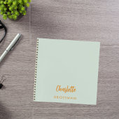 Bridesmaid Salbei grün Notizblock