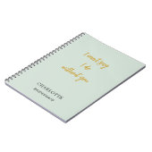 Bridesmaid Salgrün Notizblock (Linke Seite)