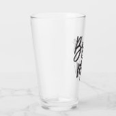 Bridesmaid | Schwarz-Script-Stil Glas (Rechts)