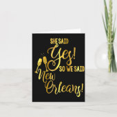 Bridesmaid Shirt Bachelorette She Said Yes We New Karte (Vorderseite)