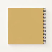 Bridesmaid Simple Minimalistisch Modern Name Musta Notizblock (Rückseite)