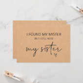 Bridesmaid Sister Vorschlag Flat Card Karte (Vorderseite/Rückseite Beispiel)