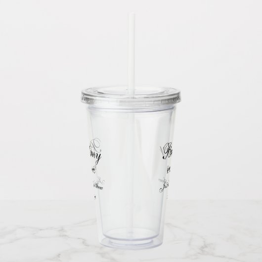 Bridesmaid-Skript angepasst Acryltrinkbecher (Rechts)