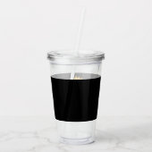 Bridesmaid Sonnenblumen Land Hochzeit Personalisie Acryltrinkbecher (Rückseite)