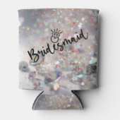Bridesmaid Sparkle-Skript mit Diamond Ring Detail Dosenkühler (Vorderseite)