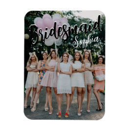 Bridesmaid spendet Personalisiertes Schwarzes Mode Magnet