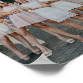 Bridesmaid spendet Personalisiertes Schwarzes Mode Poster (Ecke)