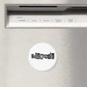 Bridesmaid (Sq Blk) Magnet (In Situ (Geschirrspüler))