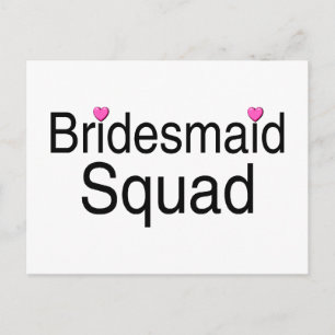 Bridesmaid Squad Postkarte