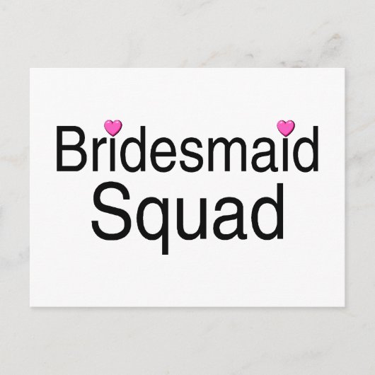 Bridesmaid Squad Postkarte (Vorderseite)
