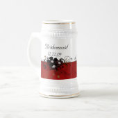 Bridesmaid Stein burgundy Bierglas (Vorderseite Links)
