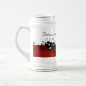 Bridesmaid Stein burgundy Bierglas (Links)