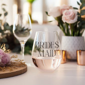Bridesmaid Stemless Weinglas Ohne Stiel