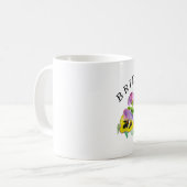 Bridesmaid Stiefmütterchen Floral Vintag Boho Wedd Kaffeetasse (Vorderseite Links)