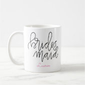 Bridesmaid-Tasse - individuell anpassbares Buchsta Kaffeetasse (Links)