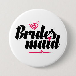 Bridesmaid-Taste für Hochzeitsstift-Junggeselinnen Button