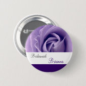 BRIDESMAID-Taste mit LILA Rose V3 Button (Vorne & Hinten)