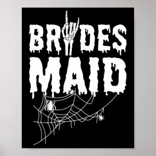 Bridesmaid Team Brautjungfrau von Horror Halloween Poster