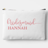 Bridesmaid - Team Bride! Geschenkname Zubehörtasche (Vorderseite)