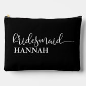 Bridesmaid - Team Bride! Geschenkname Zubehörtasche (Vorderseite)