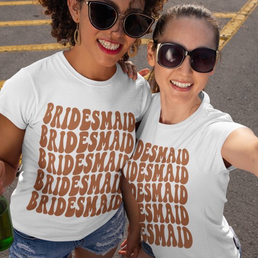 Bridesmaid Terracotta Custom Matching Brautparty T-Shirt