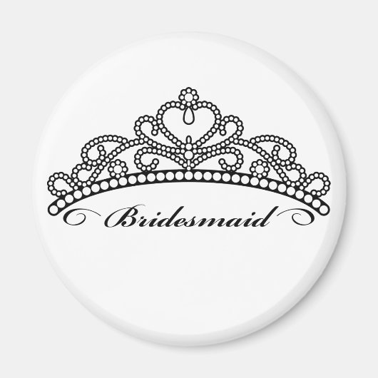 Bridesmaid Tiara Magnet (Vorne)