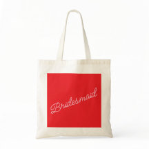 Bridesmaid Tote Bag Geschenk Rosa Brautparty