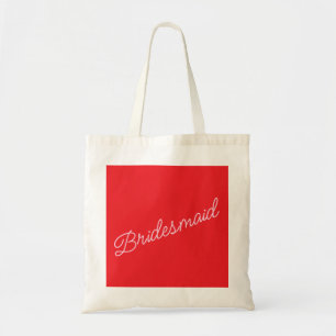 Bridesmaid Tote Bag Geschenk Rosa Brautparty Tragetasche