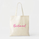 Bridesmaid Tote Bag Tragetasche<br><div class="desc">das perfekte Geschenk für Ihre Brautjungfrau / Bachelorette Wochenende Gastgeschenk für Ihre Brautjungfrau</div>