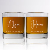 Bridesmaid Trauzeugin Chic Wedding Whiskyglas