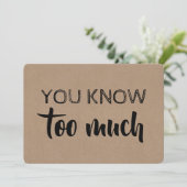 Bridesmaid / Trauzeugin Funny Modern Einladung (Stehend Vorderseite)