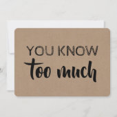 Bridesmaid / Trauzeugin Funny Modern Einladung (Vorderseite)