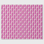 Bridesmaid Trauzeugin Wedding Party Gown Dress Geschenkpapier (Flach)