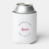 Bridesmaid Typographic Can Cooler Dosenkühler (Kanne Rückseite)